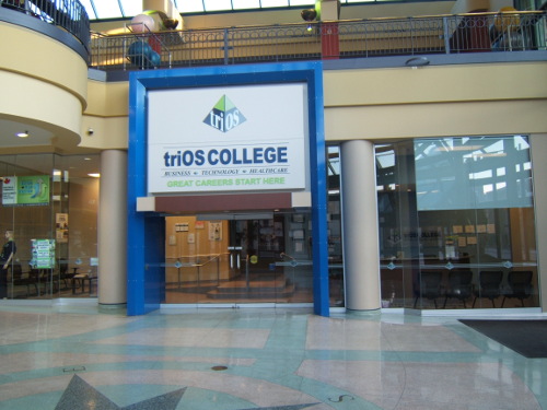 Entrance to TriOS inside mall